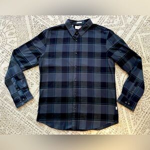 Julian and Mark Plaid Flannel Cotton Stretch Shirt
